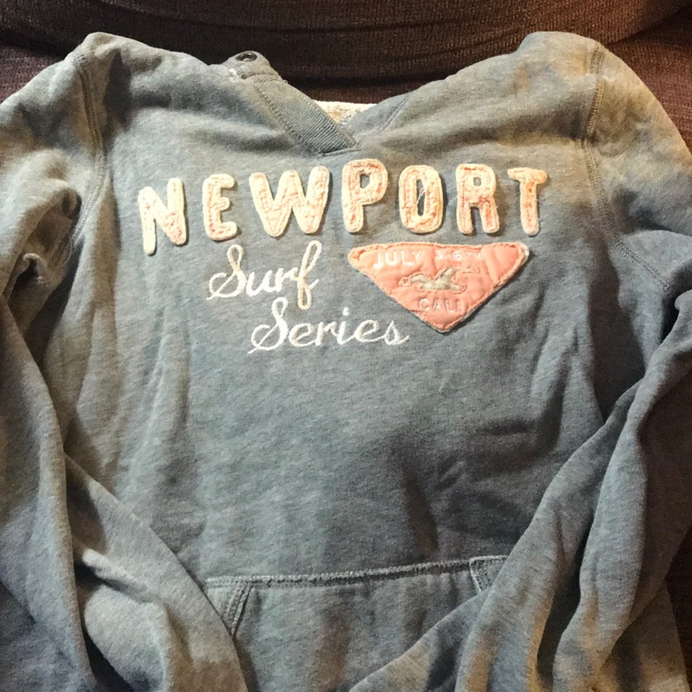 Girls Size Medium Hollister Gray Hoodie